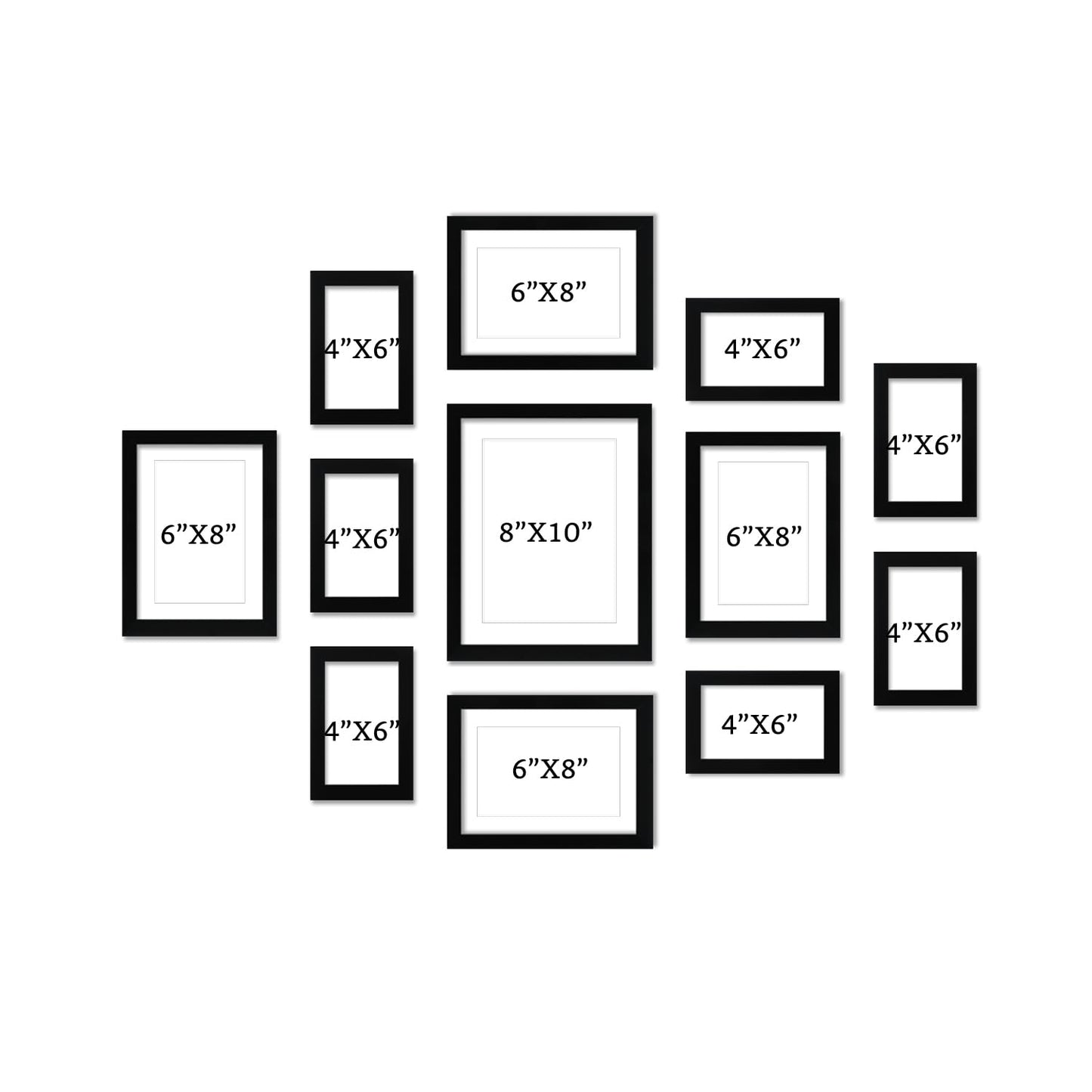 Photo Frame Set Of 12 |Frame For Home And Office Decoration | Rectangular, Wall Mount