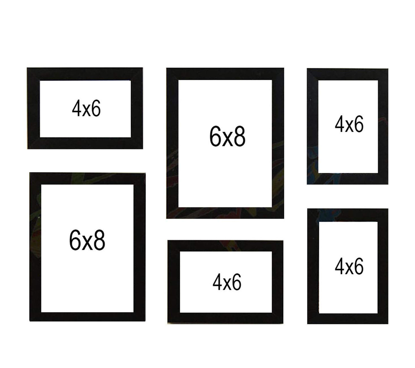 Collage Photo Frames | Set of 6 | Wall Hanging