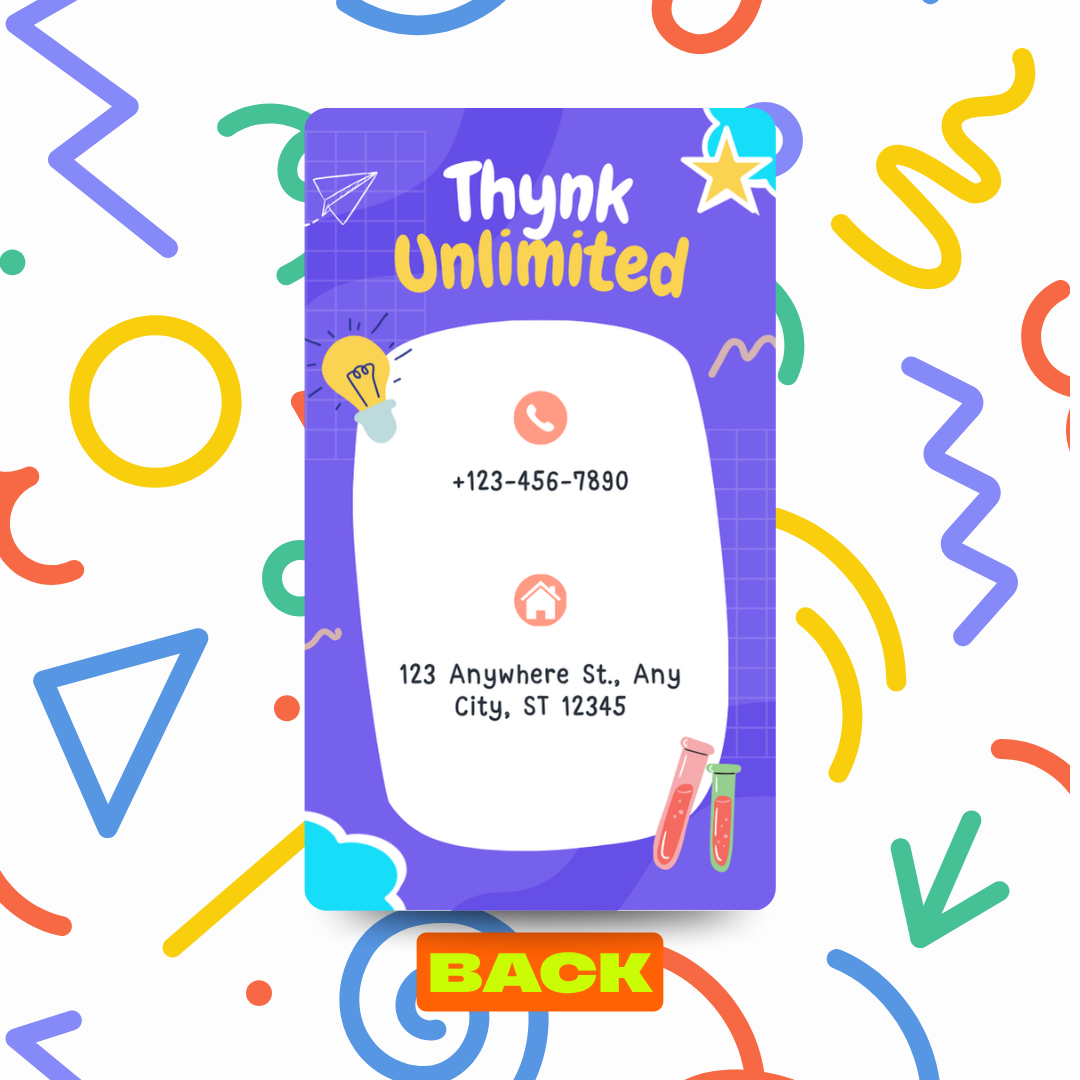 Kids Bag Tags | Designer ID Cards for Kids | Pink and Blue