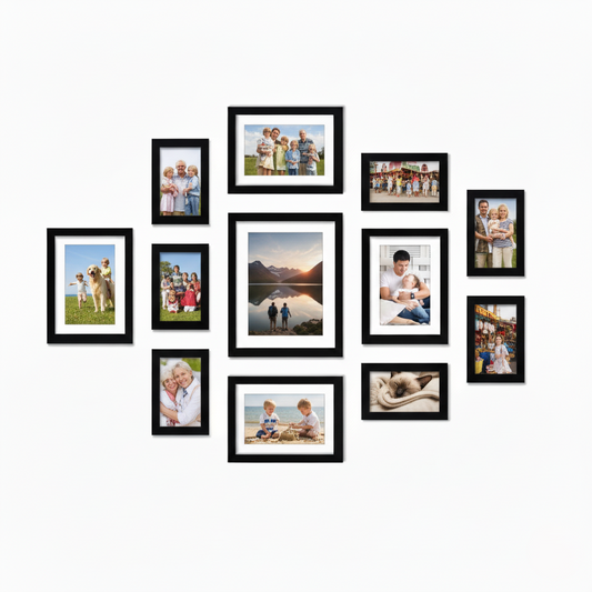 Photo Frame Set Of 12 |Frame For Home And Office Decoration | Rectangular, Wall Mount