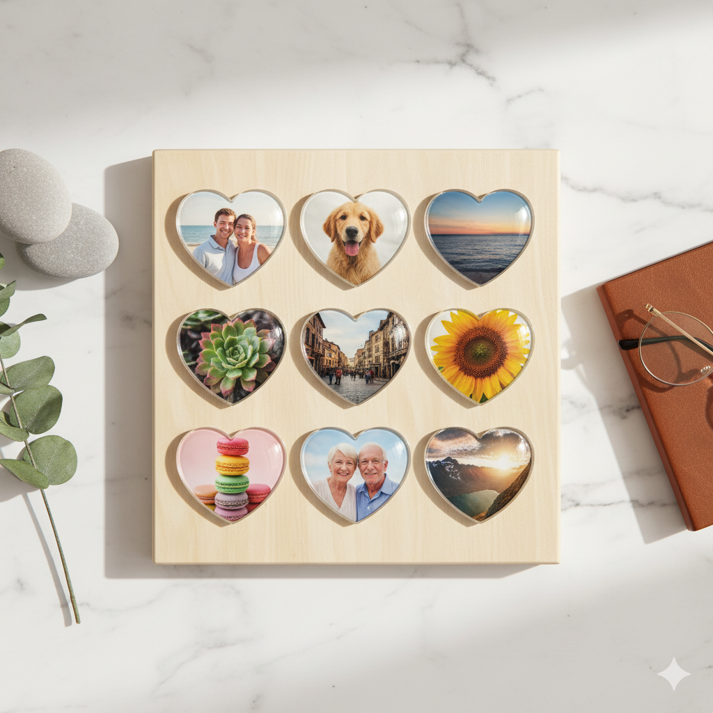 Love Shaped Fridge Magnet | Size 70mm