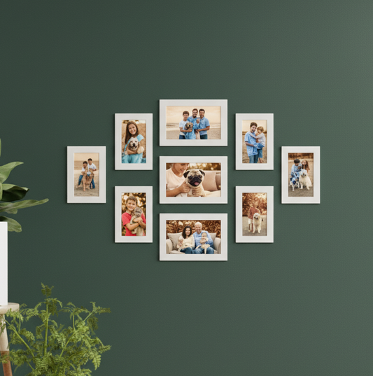 Photo Frame Set of 9 | Wall Hanging