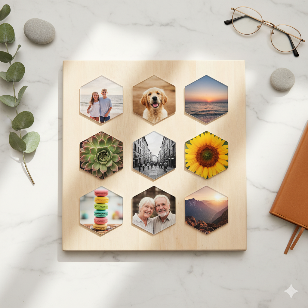 Hexagon Fridge Magnet | Size 70mm