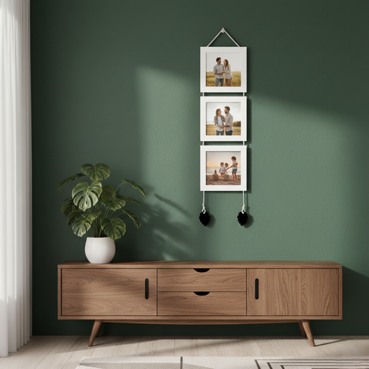 Stylish Wall Hanging Picture Frame Set | 4"*4" Square Frame