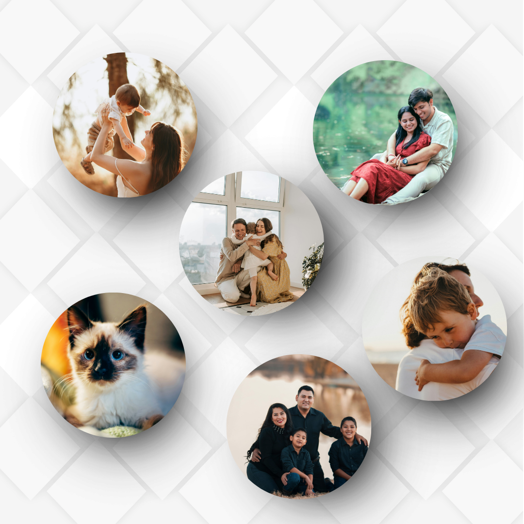 Round Shaped Fridge Magnet | Size 70mm