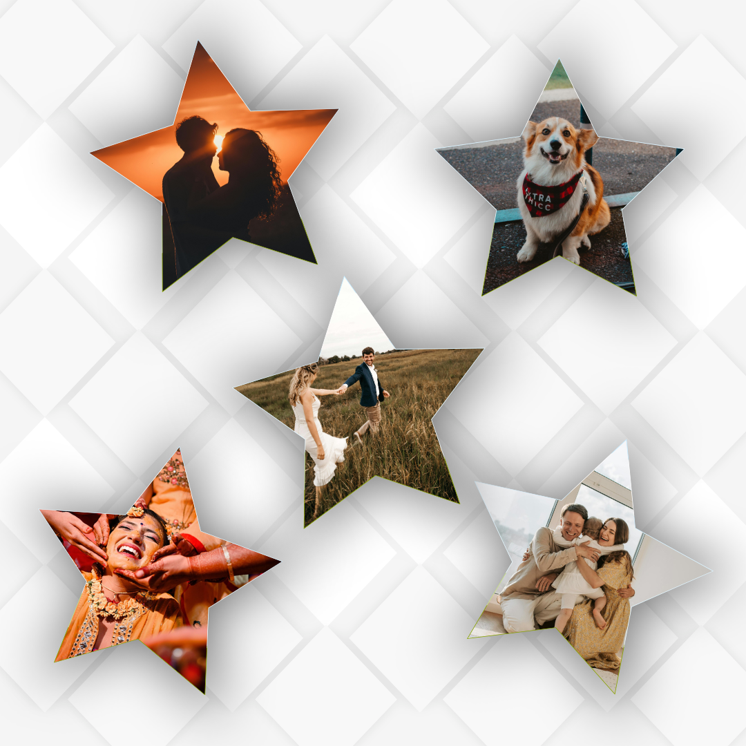 Star Shaped Fridge Magnet | Size 70mm