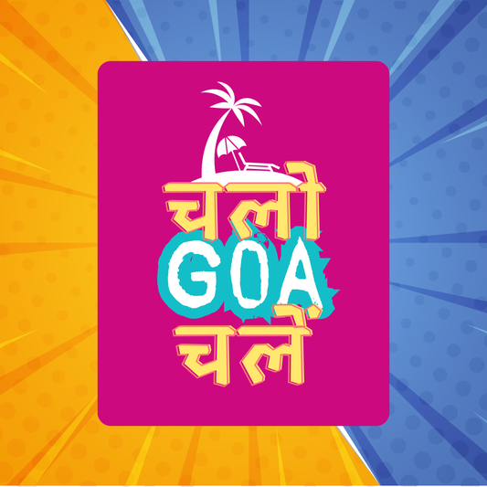 Let's Go...Goa Fridge Magnet | Size 80mm * 100m