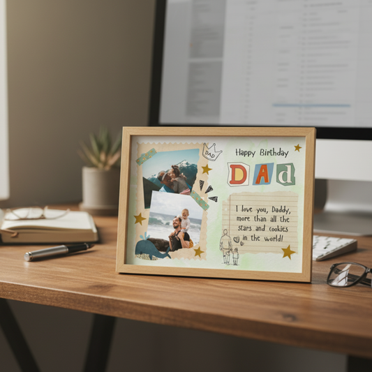 Personalized Birthday Wish To Dad Gift Frames