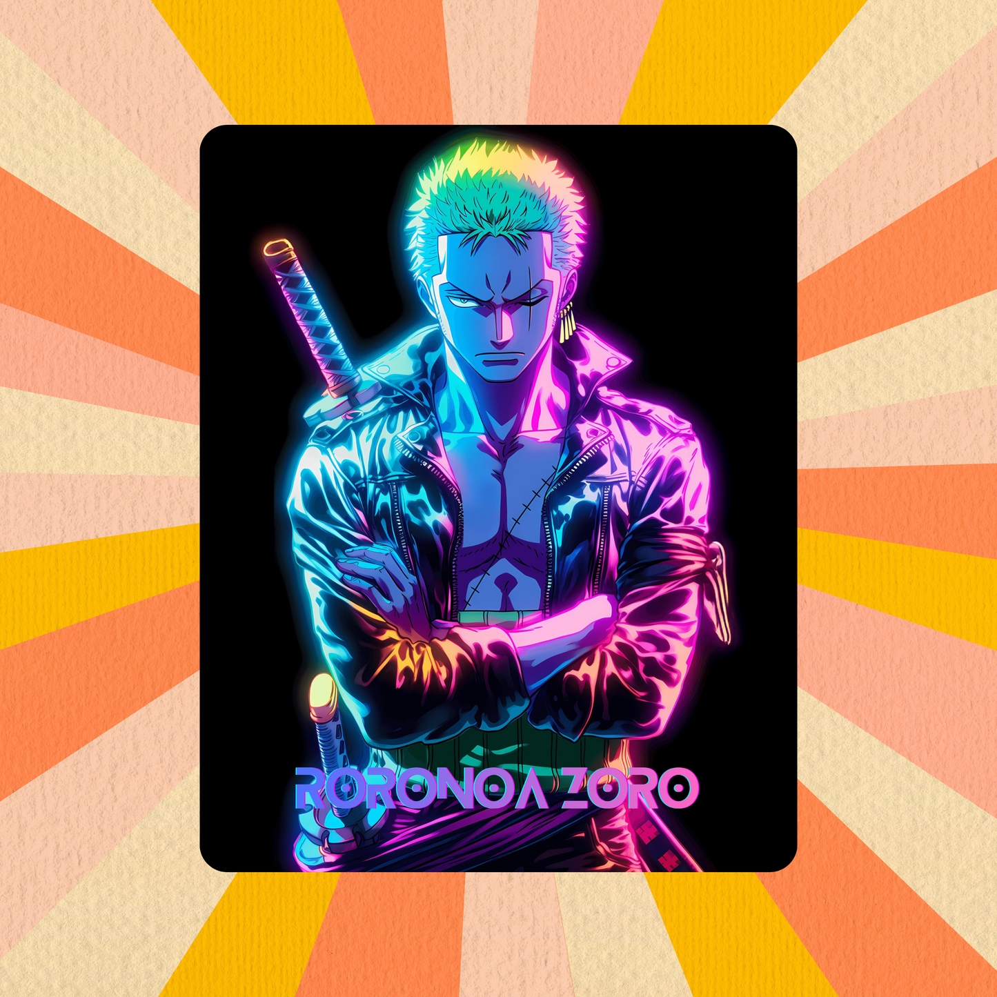 Roronoa Zoro One Piece Fridge Magnet | Size 80mm * 100mm