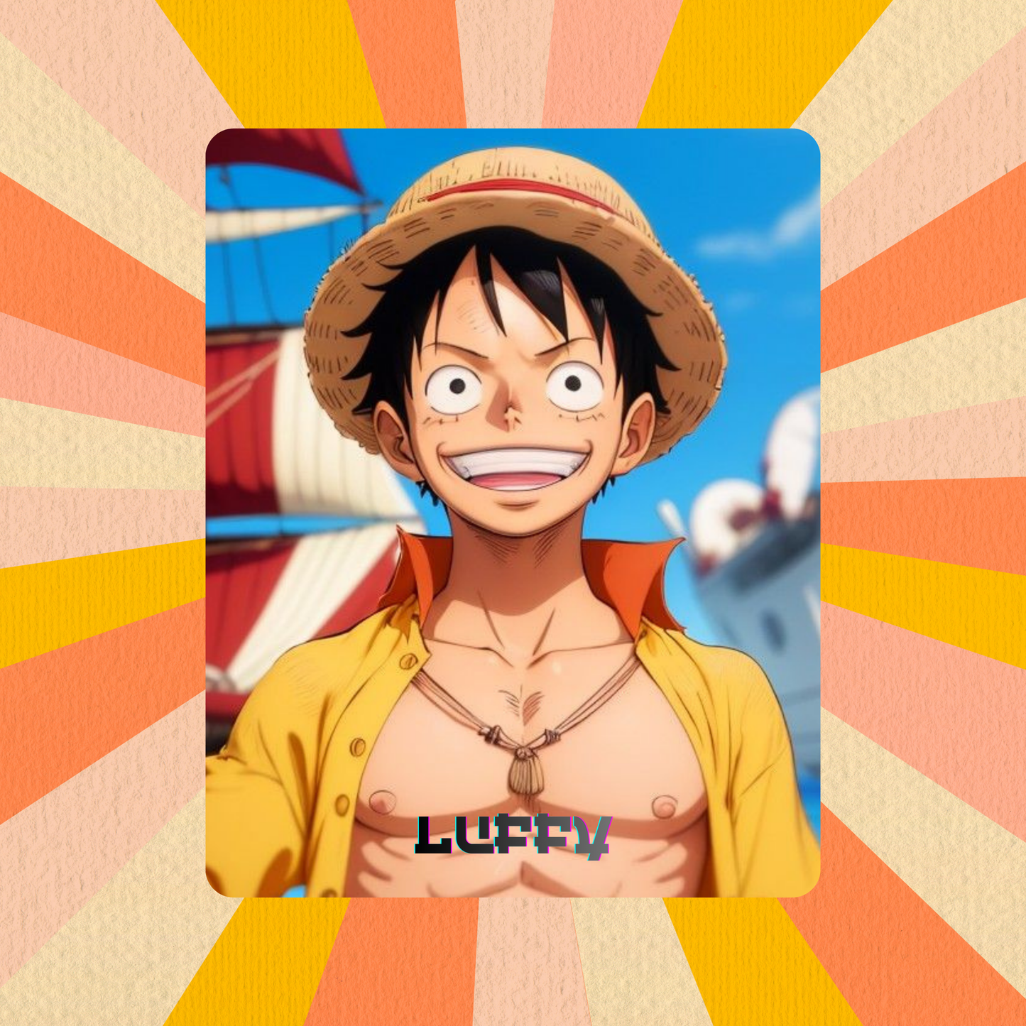 Luffy One Piece Fridge Magnet | Size 80mm * 100mm