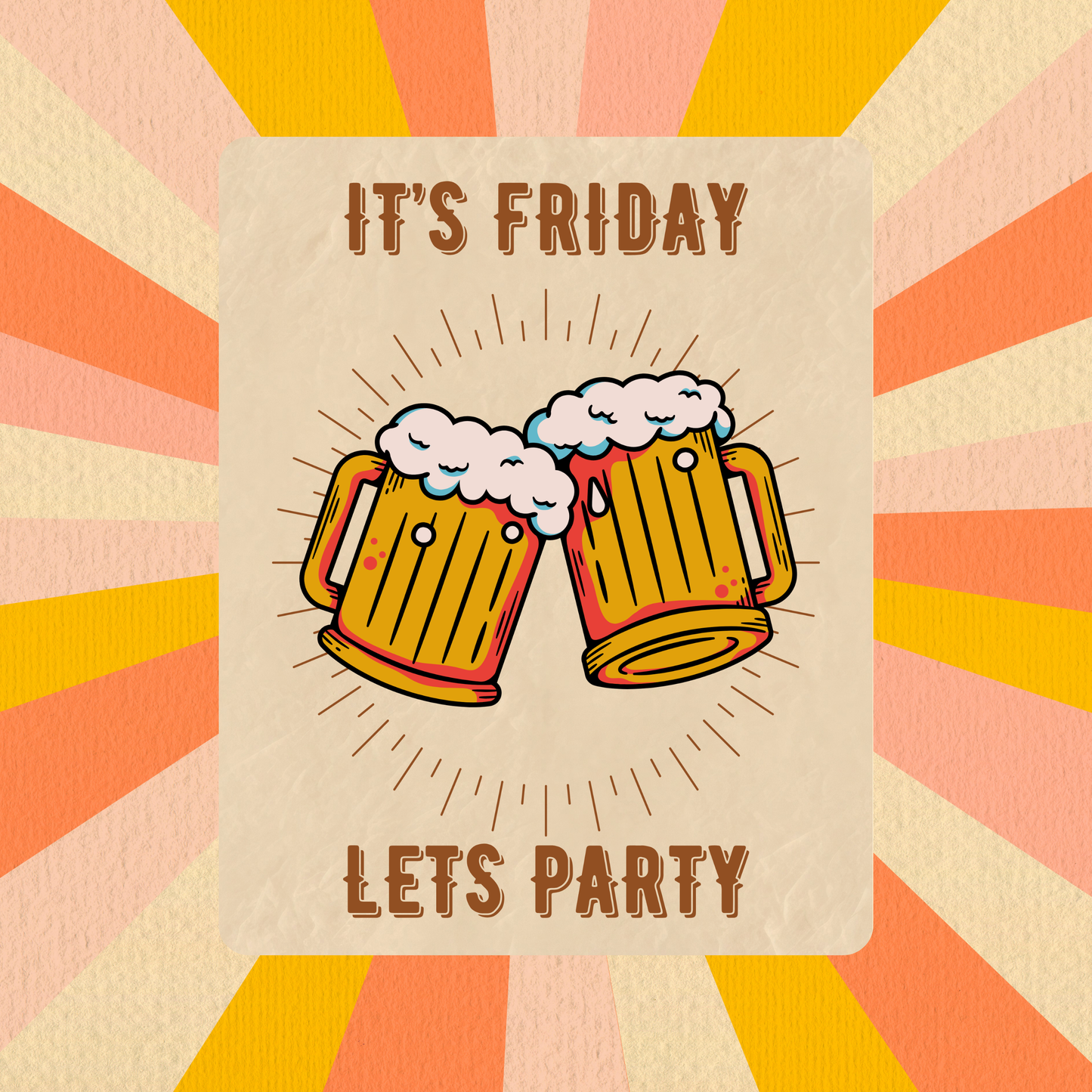 Its's Friday Fridge Magnet | Size 80mm * 100mm