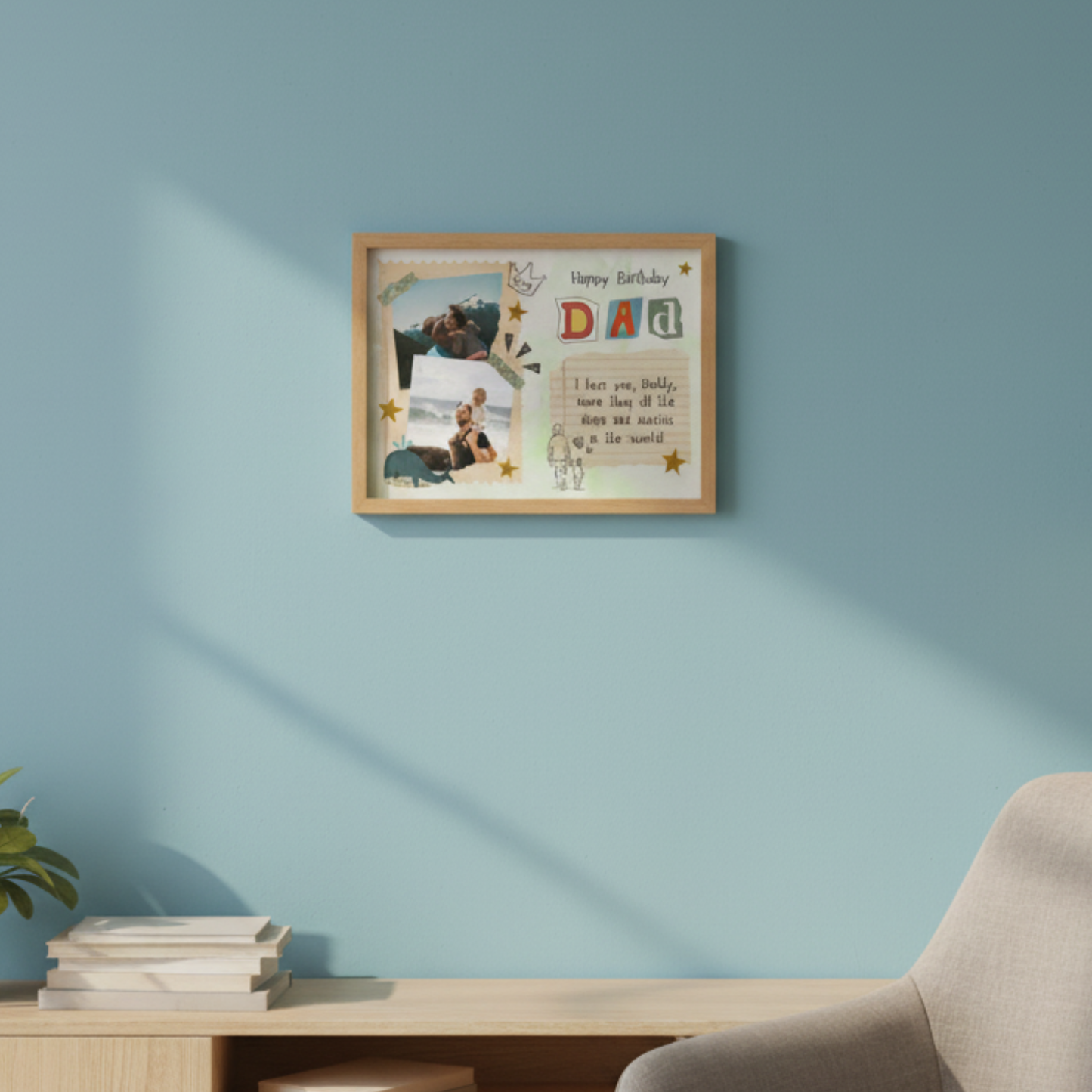 Personalized Birthday Wish To Dad Gift Frames