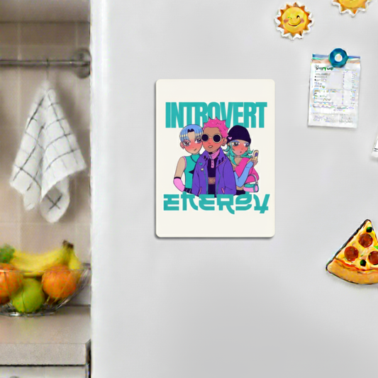 Introvert Energy Fridge Magnet | Size 80mm * 100m