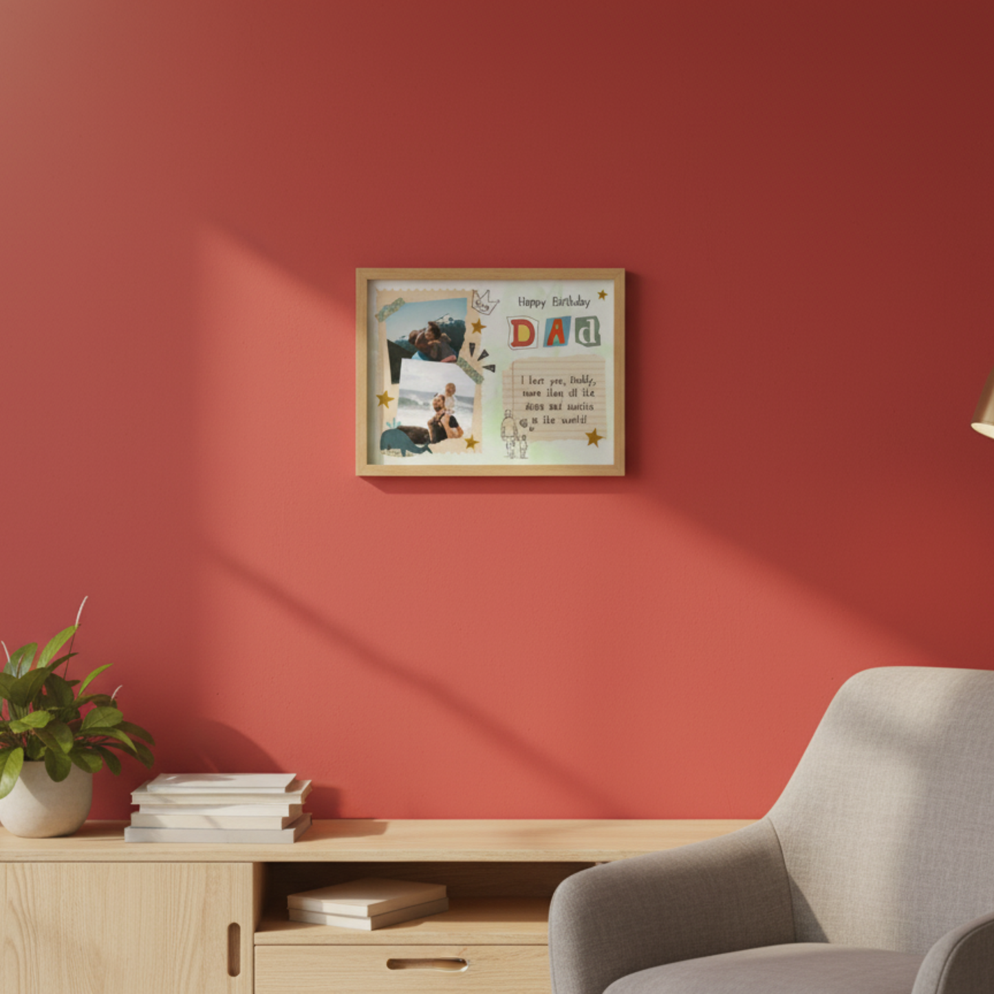 Personalized Birthday Wish To Dad Gift Frames