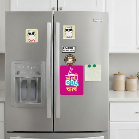 Let's Go...Goa Fridge Magnet | Size 80mm * 100m