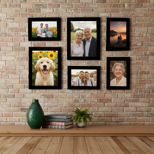 Collage Photo Frames | Set of 6 | Wall Hanging