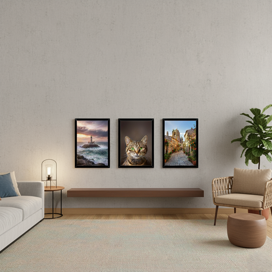 A4 Size Photo Frame Set of 3 | Wall Mount