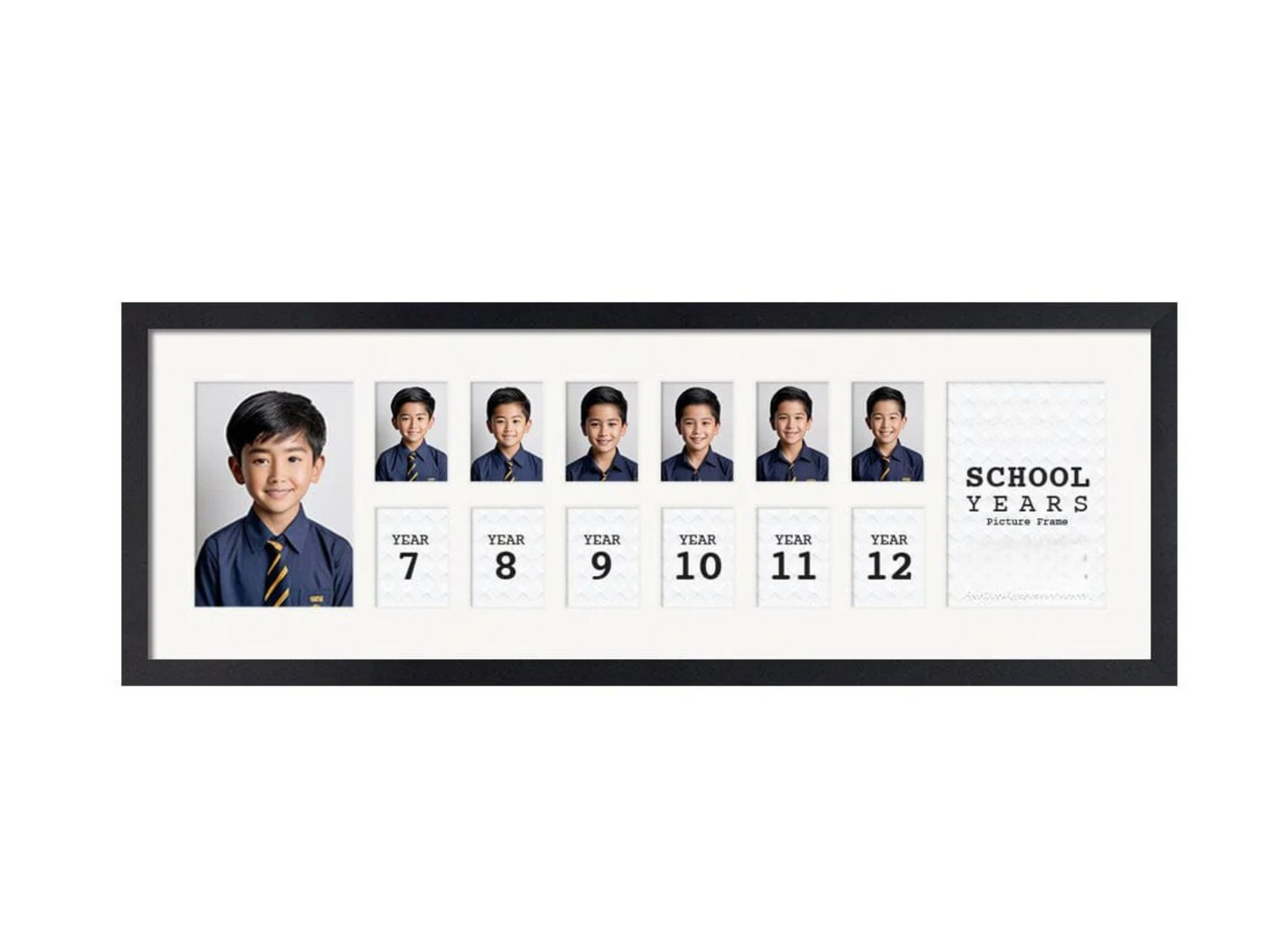 Long School Years Collage Photo Frame | School Memories Edition