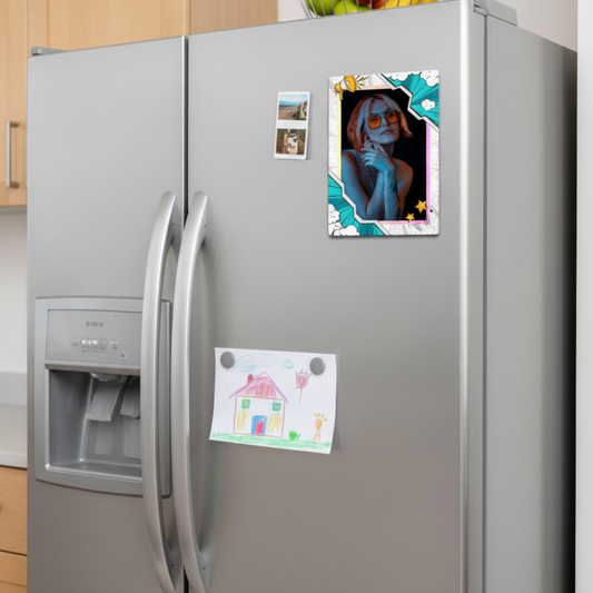 Modern Portrait Fridge Magnet | Size 80mm * 100mm