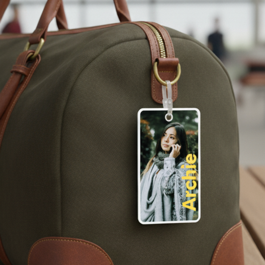Luggage Tags, Bag Tags, Suitcase Tags | Personalized Printed PVC Card with Silicon Band