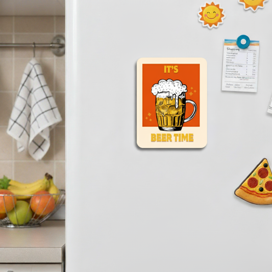 Beer Time Fridge Magnet | Size 80mm * 100mm